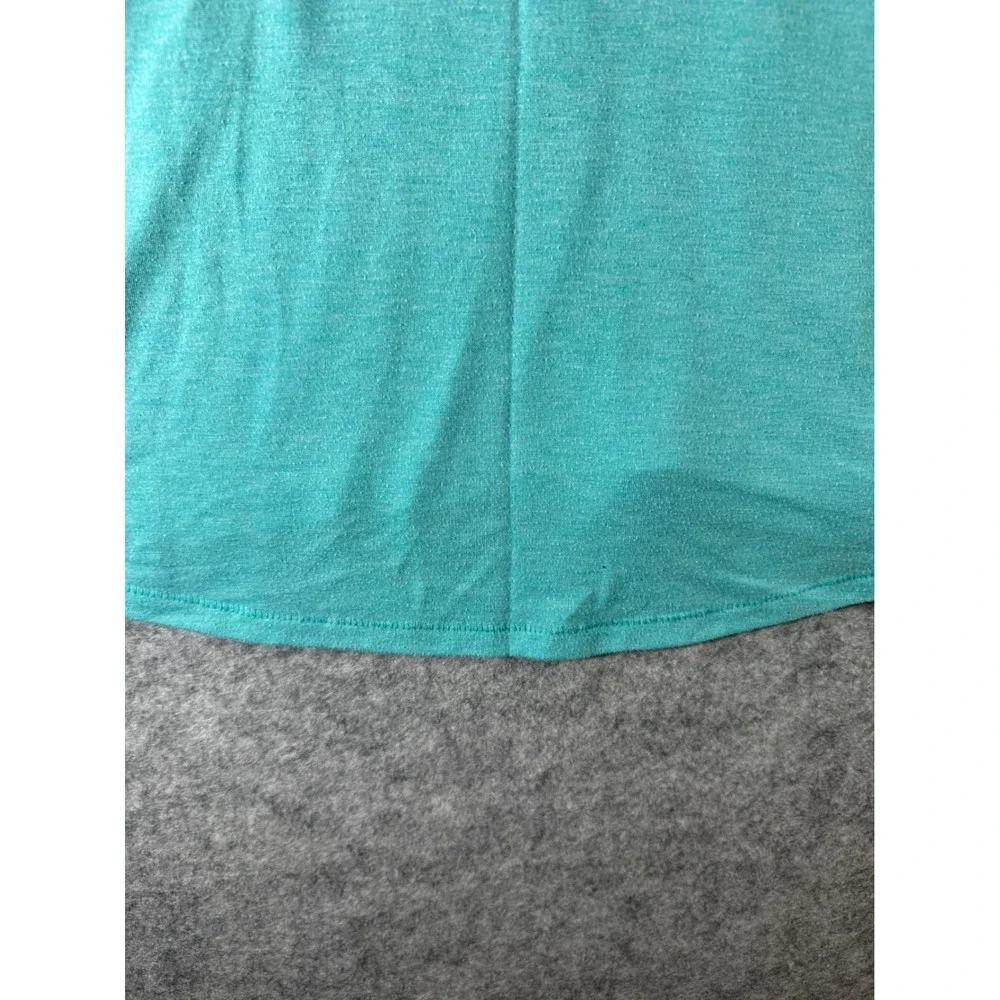 Nike Dri-FIT Womens Loose Fit Teal Heather Graphic T-Shirt‎ Scoop Neck Medium